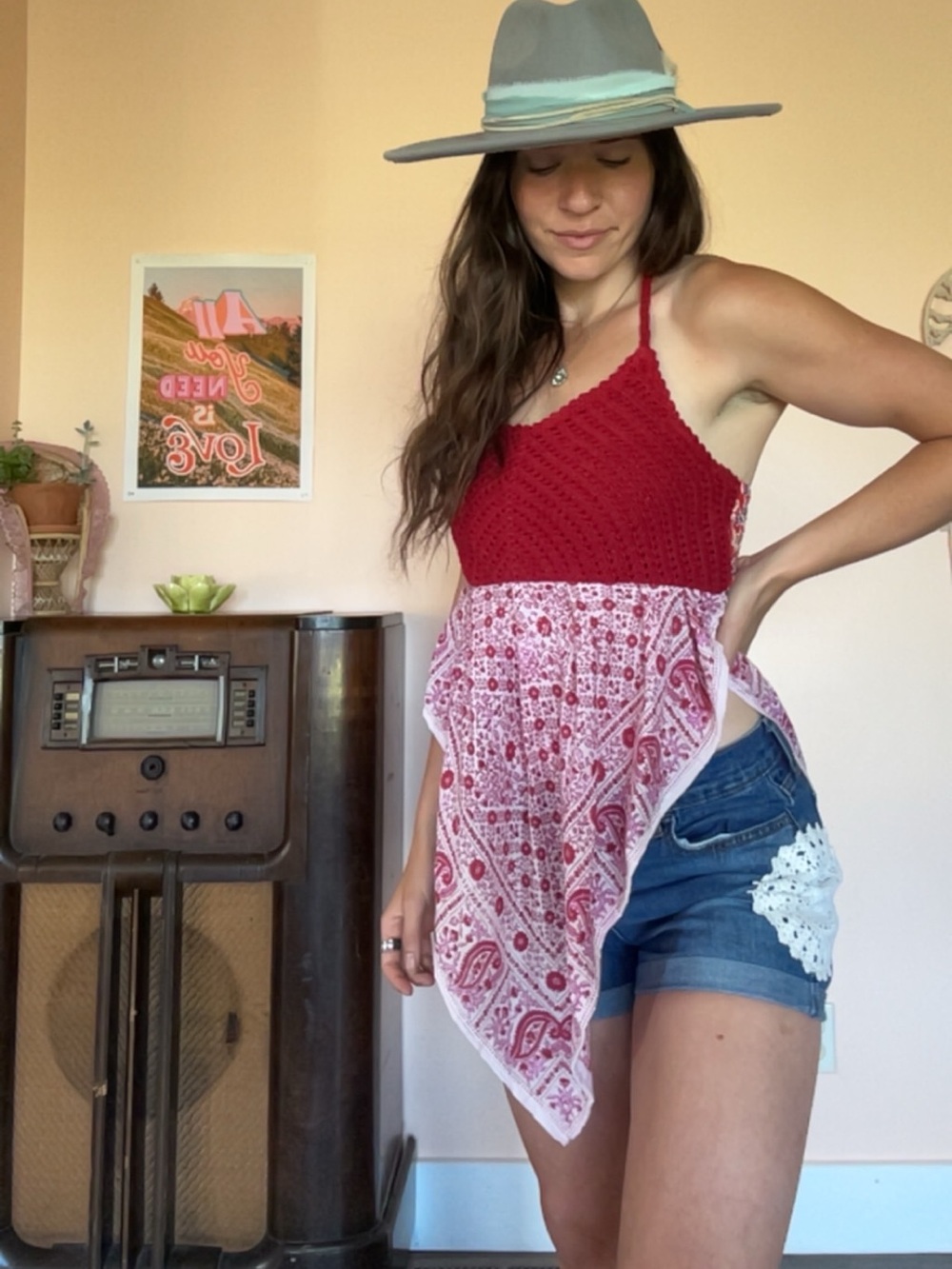 Upcycled Halter Top